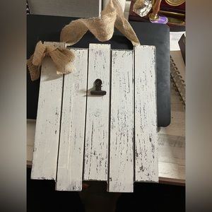Rustic sign display or photo holder